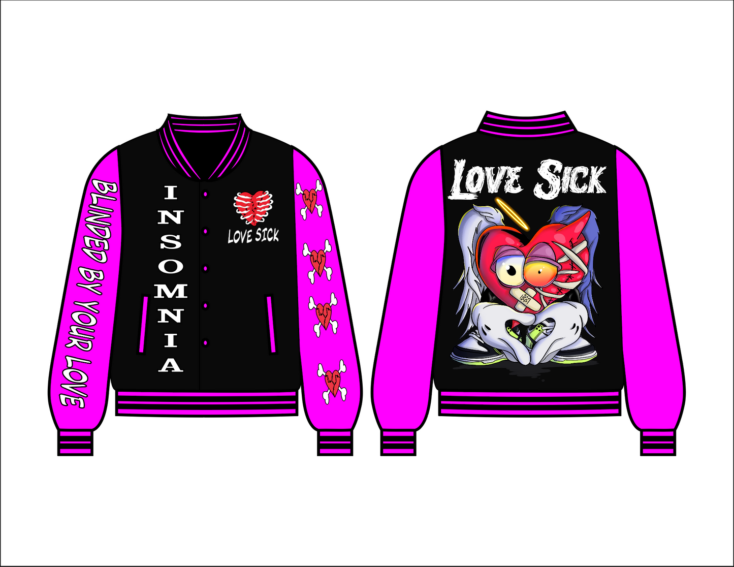 Love Is Blind - Purple- Letterman's Jacket Kids