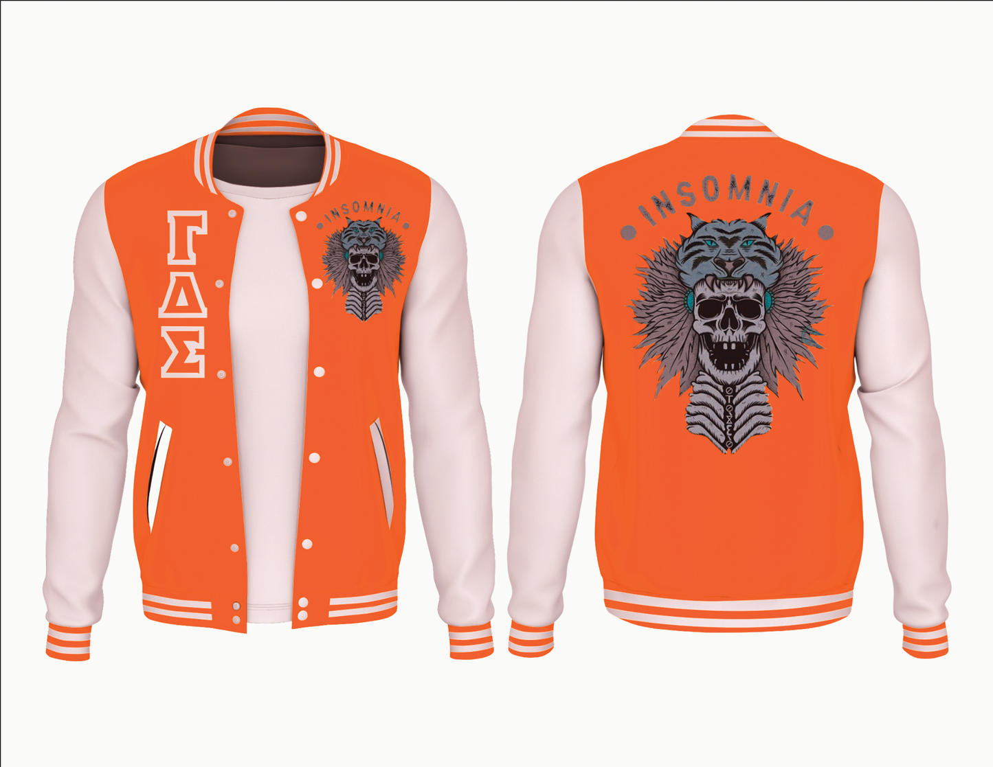 The Last Chief - Orange - Letterman's jacket Adults