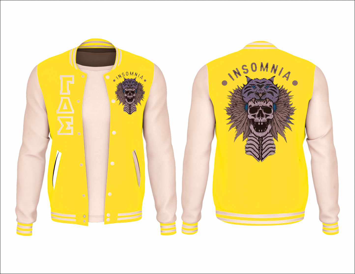 The Last Chief - yellow - Letterman's jacket Adults