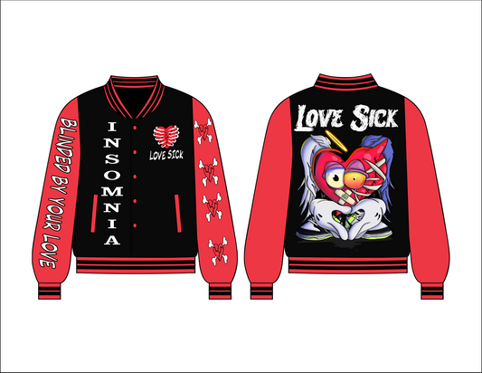Love Is Blind - Red - Letterman's Jacket Kids