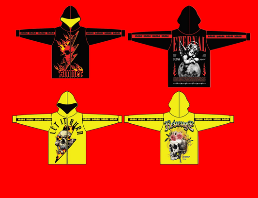 Sleepless Sinner - Reversible - Zip Up Hoodie