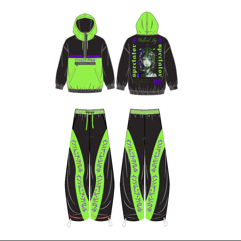 INSOMNIA - Windbreaker Set -  TAINTED SPIRIT
