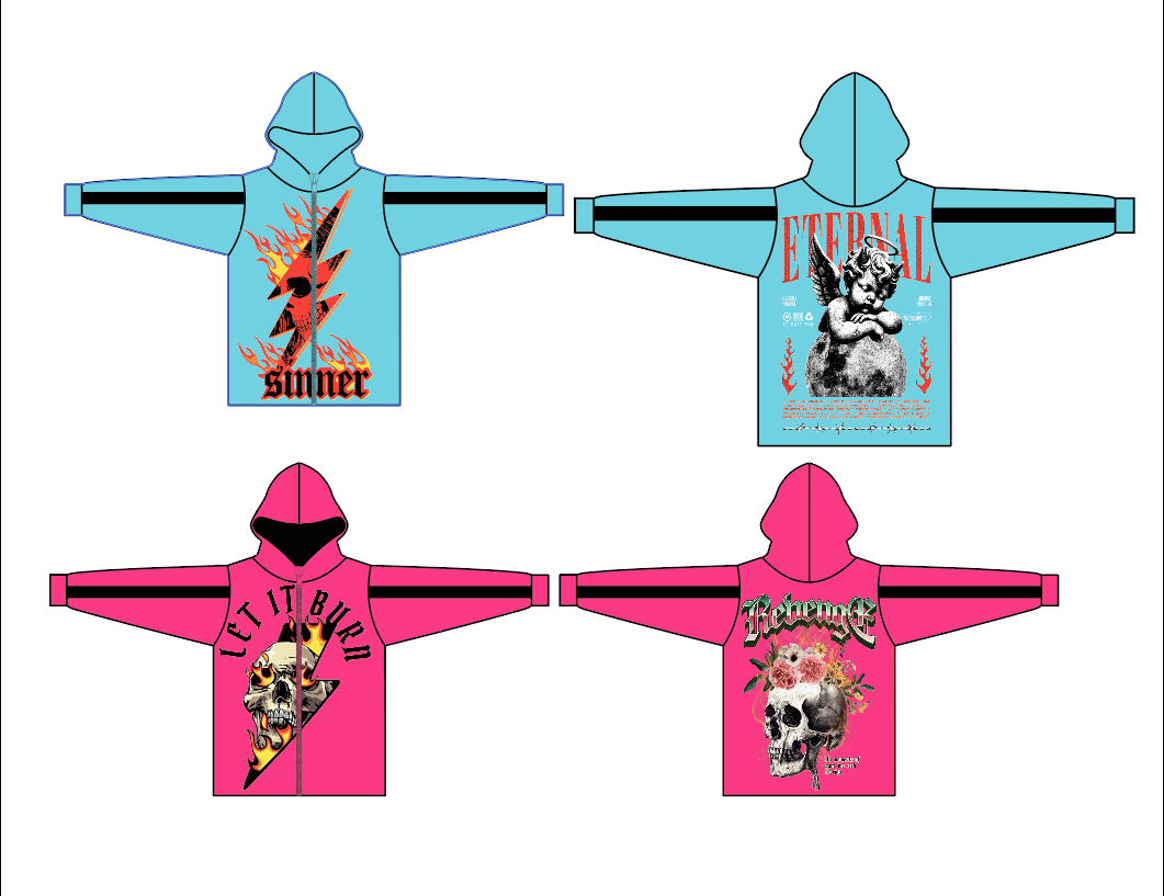 Alter Ego - Reversible - Zip Up Hoodie