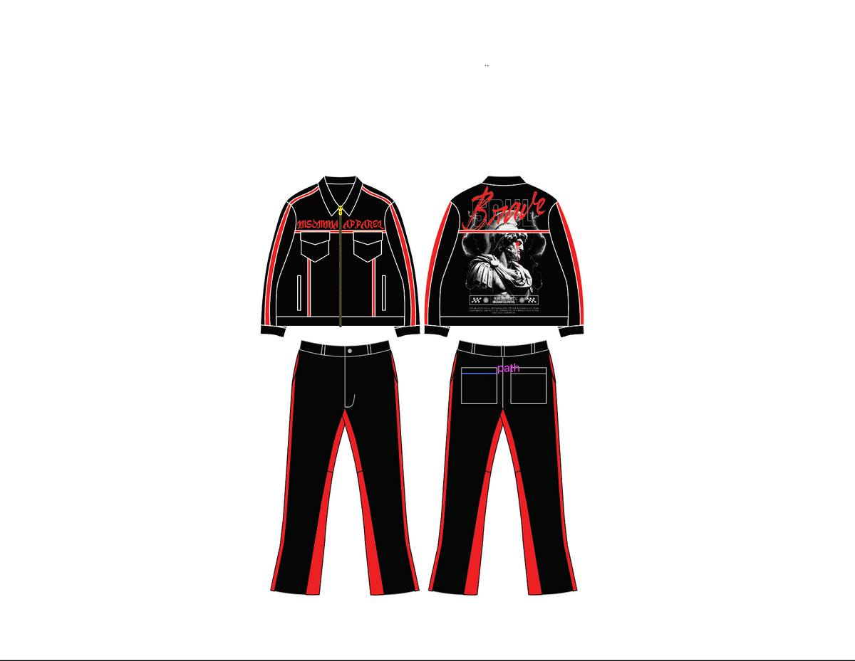 INSOMNIA -  Brave Heart - denim set