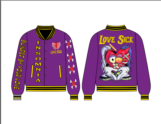 Love Is Blind - Purple- Letterman's Jacket Kids