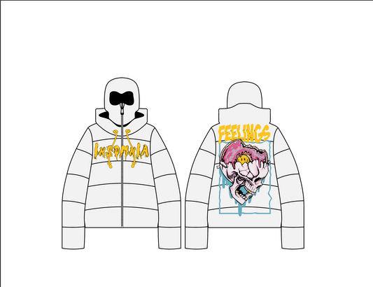 Feelings - White Puff Jacket - Adults